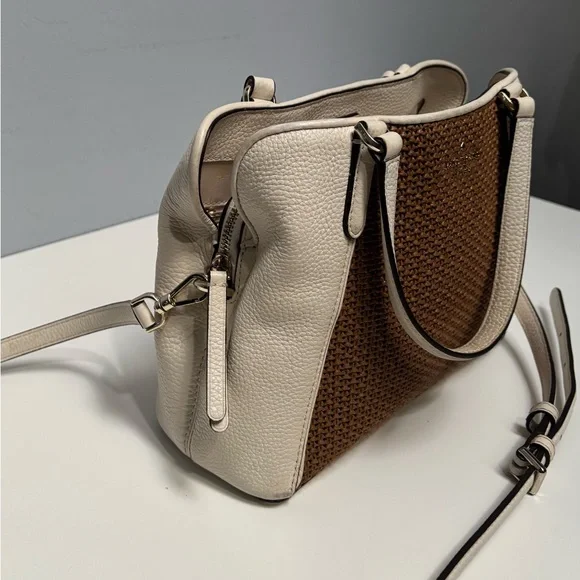Kate Spade Woven Brown and Cream Shoulder Bag - Picture 3 of 9